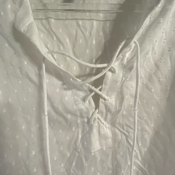 Jessica Simpson Lace-up Front Top, XL - Picture 3 of 6